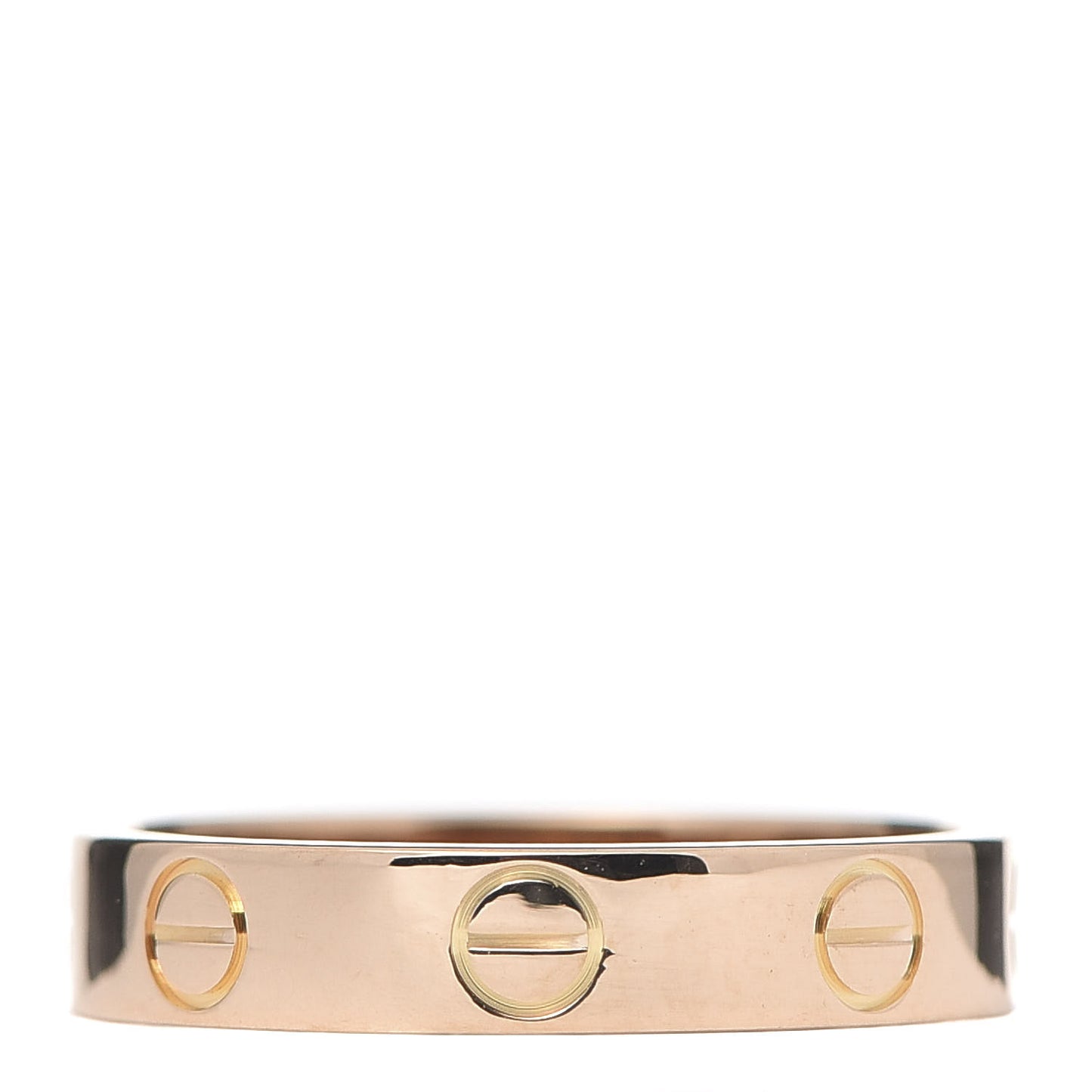18K Pink Gold 3.5mm LOVE Wedding Band Ring 50 5.25