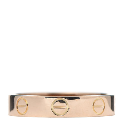 Cartier 18K Pink Gold 3.5mm LOVE Wedding Band Ring 50 5.25 3 of 4