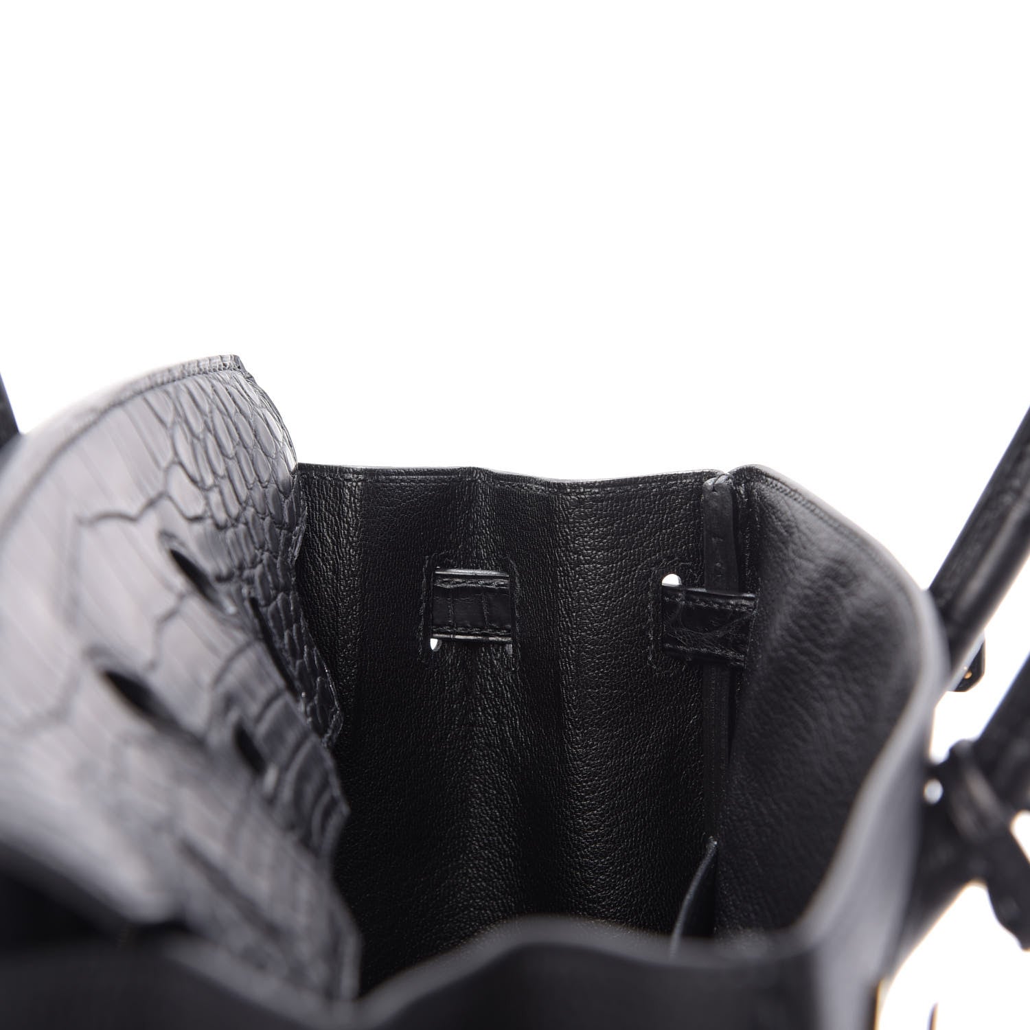 Hermes Togo Matte Alligator Birkin Touch 25 Black 14 of 32