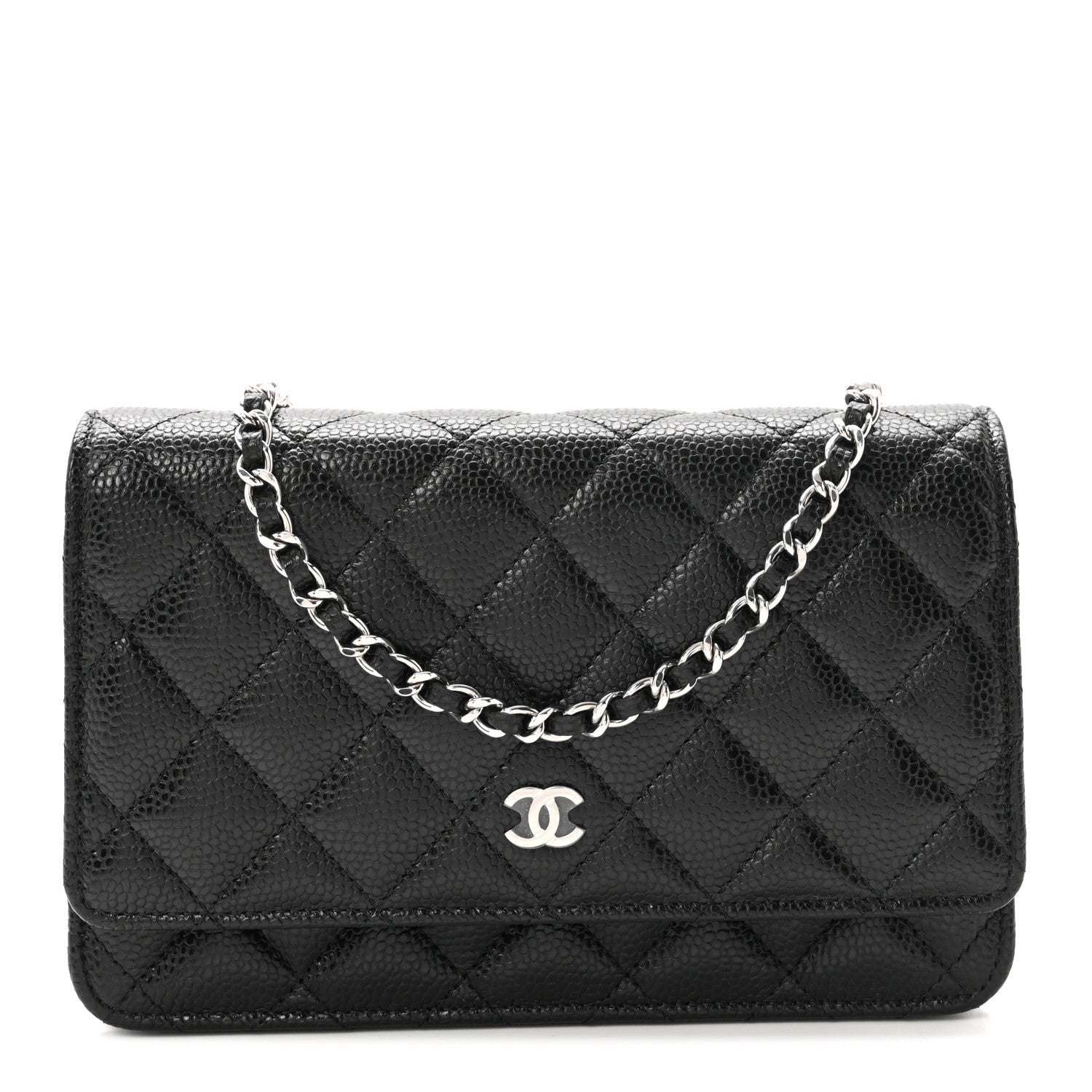 Chanel Caviar Quilted Wallet on Chain WOC Black 1 of 12