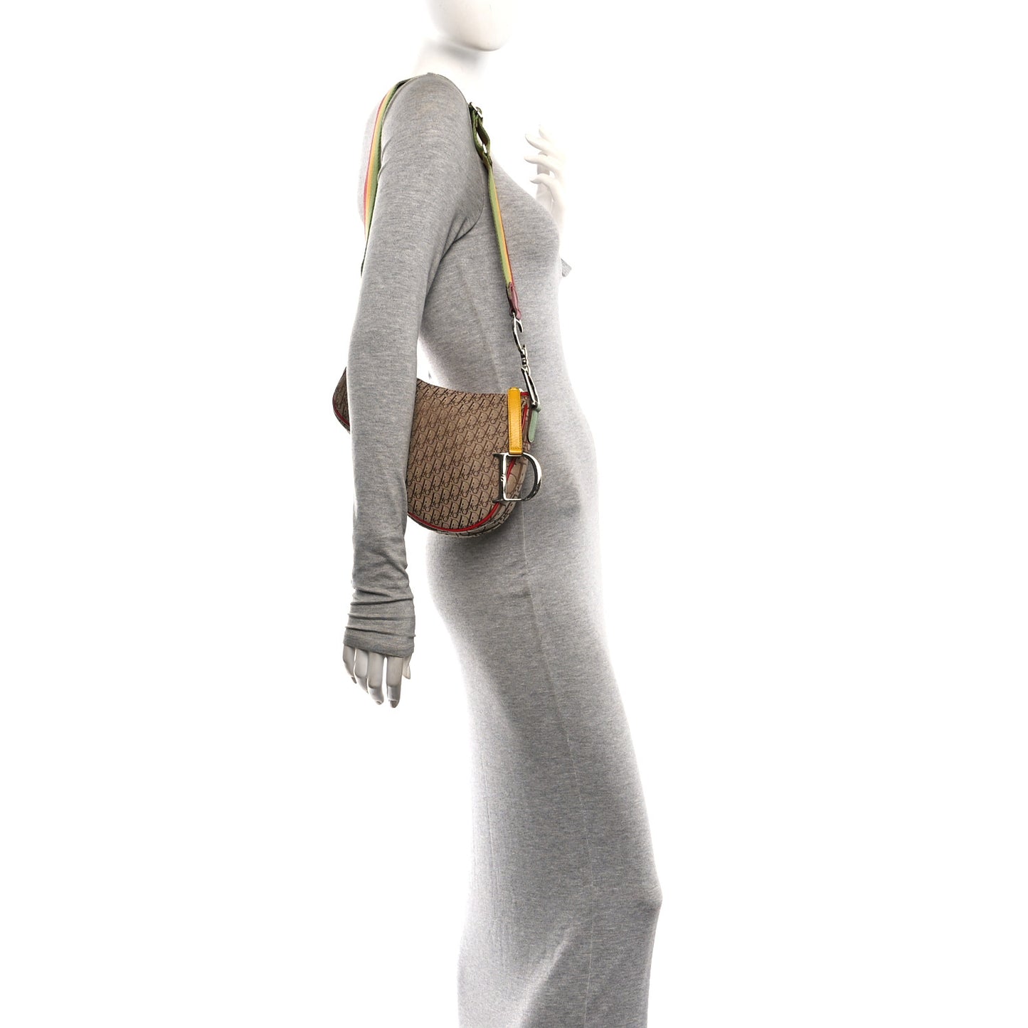 Monogram Rasta Saddle Pochette Beige