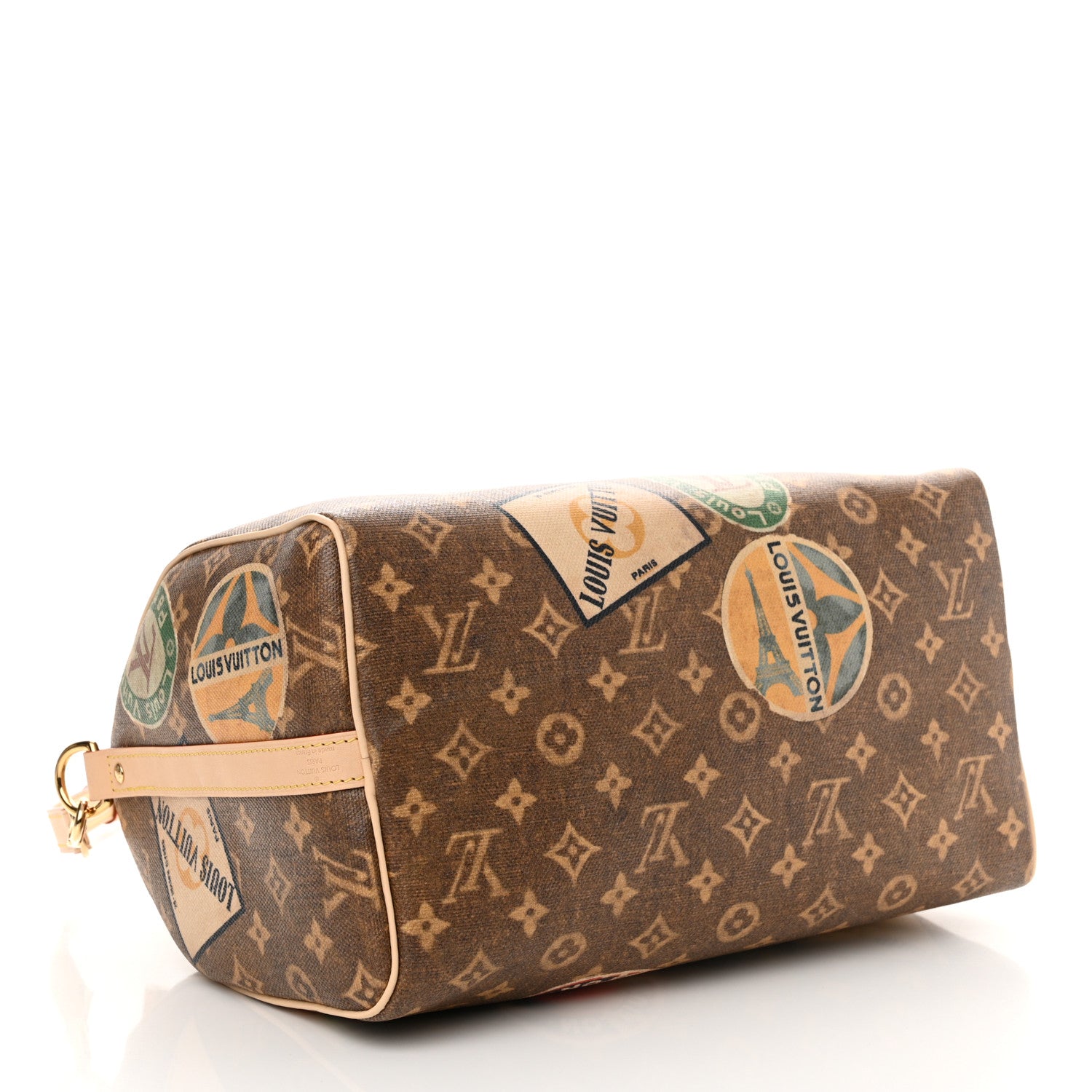 Louis Vuitton Monogram Hotel Labels Speedy Bandouliere 30 4 of 12