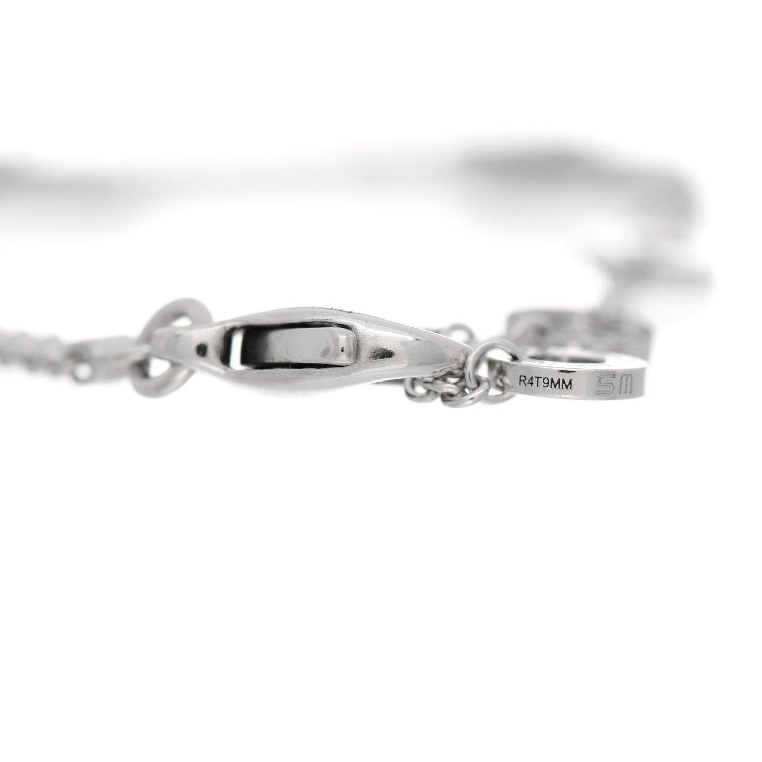 Bulgari 18K White Gold Diamond BVLGARI BVLGARI Openwork Bracelet SM 3 of 5