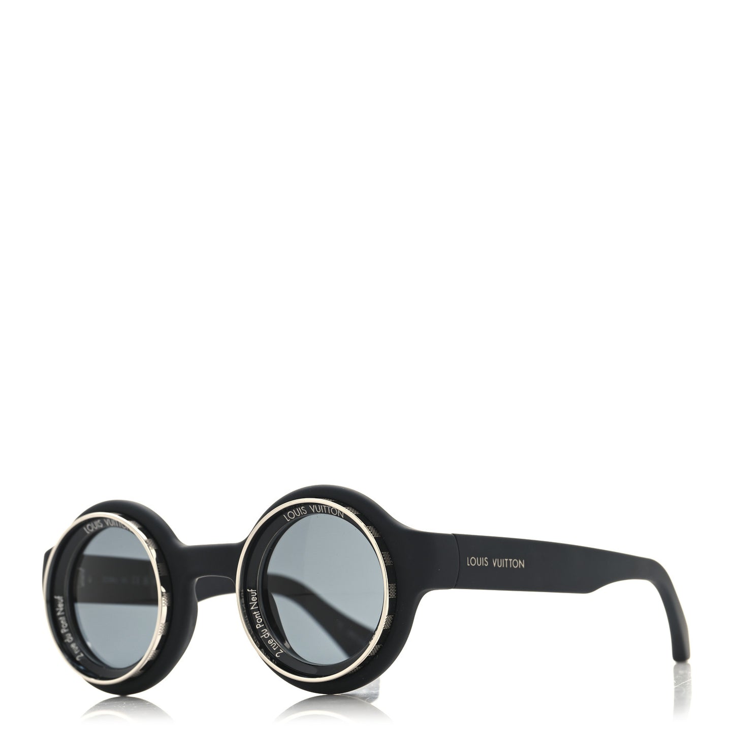 Rubber Super Vision Round Sunglasses Z2386U Black