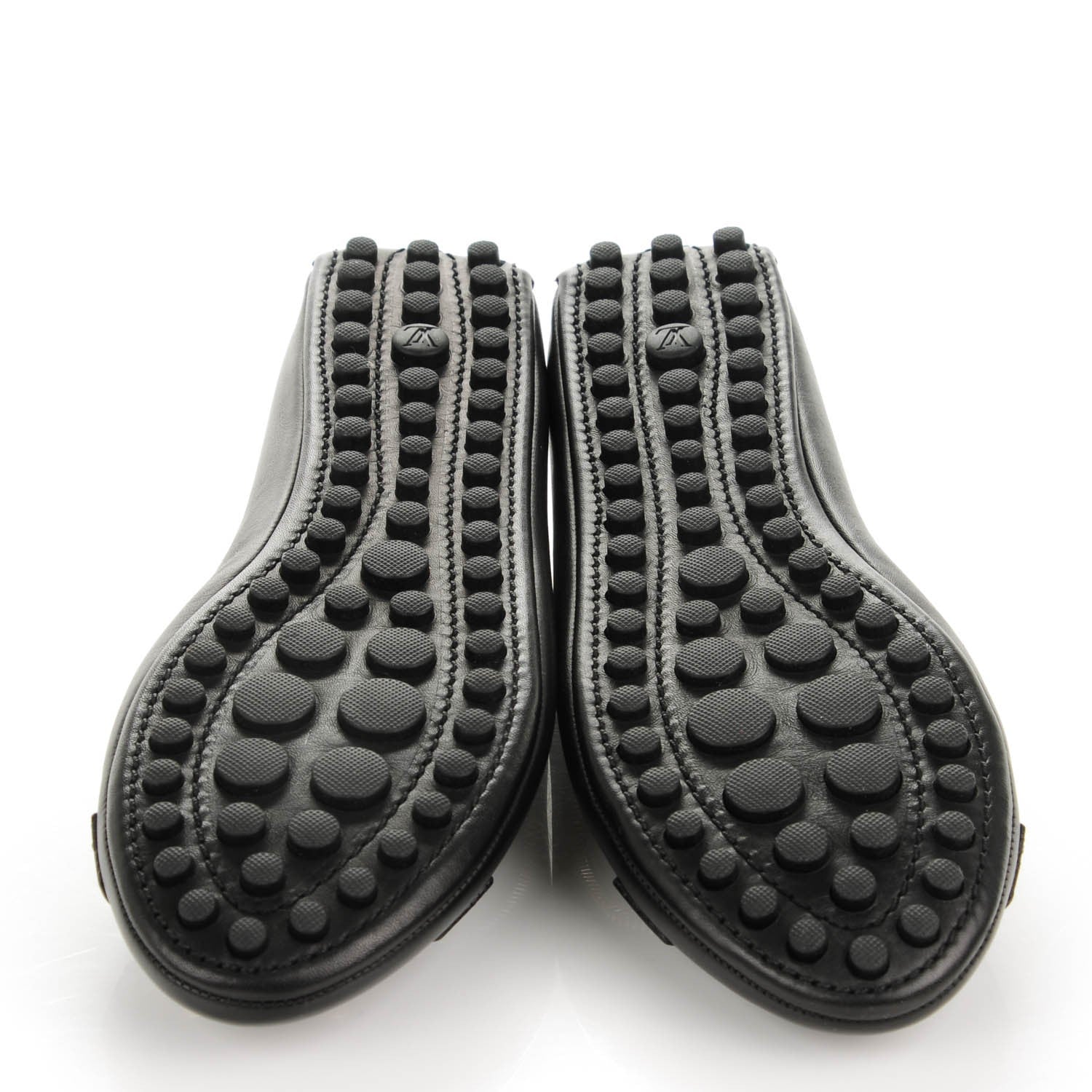 Louis Vuitton Calf Zip Oxford Ballerina Flats 37 Black 5 of 7