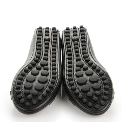 Louis Vuitton Calf Zip Oxford Ballerina Flats 37 Black 5 of 7