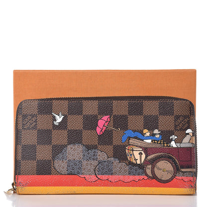 Louis Vuitton Damier Ebene 2015 Christmas Animation Zippy Wallet Poppy 28 of 28