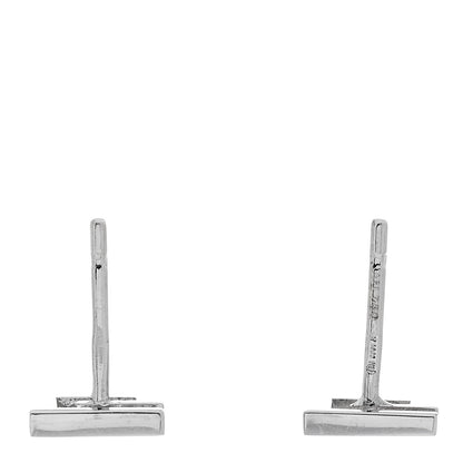 Gucci 18K White Gold G Square Stud Earrings 3 of 6