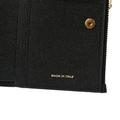 Saint Laurent Grain De Poudre Monogram Bi-Fold Wallet Black 7 of 8