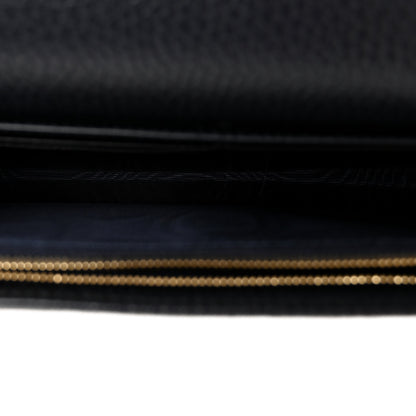 Gucci GG Supreme Monogram Textured Dollar Calfskin Mini GG Marmont Chain Wallet Beige Blue 5 of 9