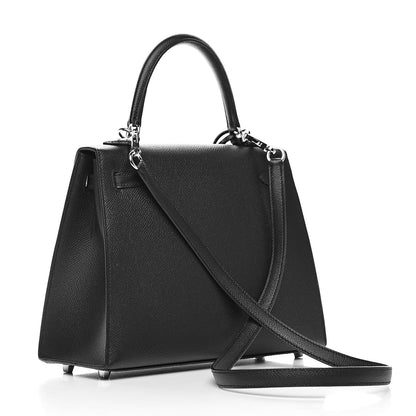 Hermes Epsom Kelly Sellier 25 Black 3 of 37
