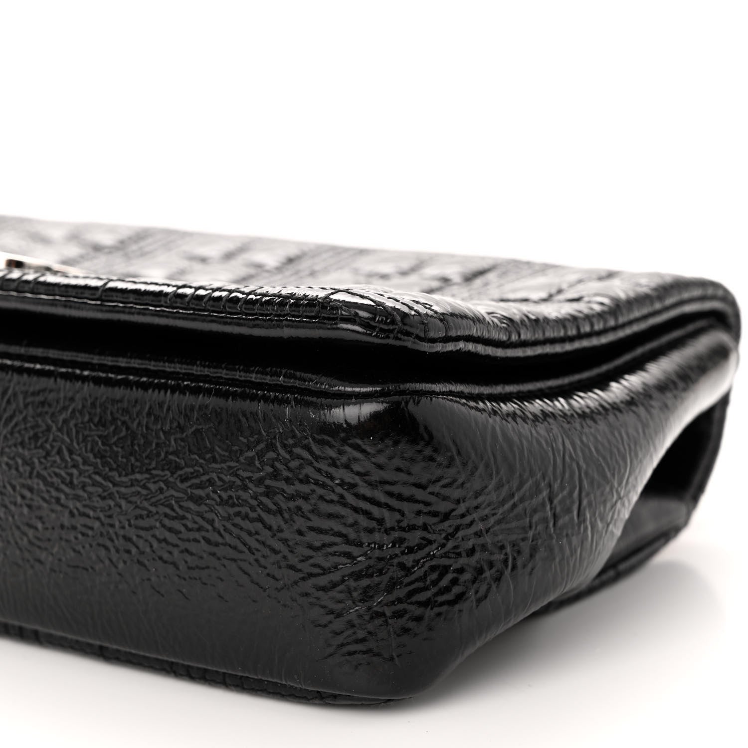 Burberry Patent Quilted Resin Chain Small Lola Bag Black 9 of 10