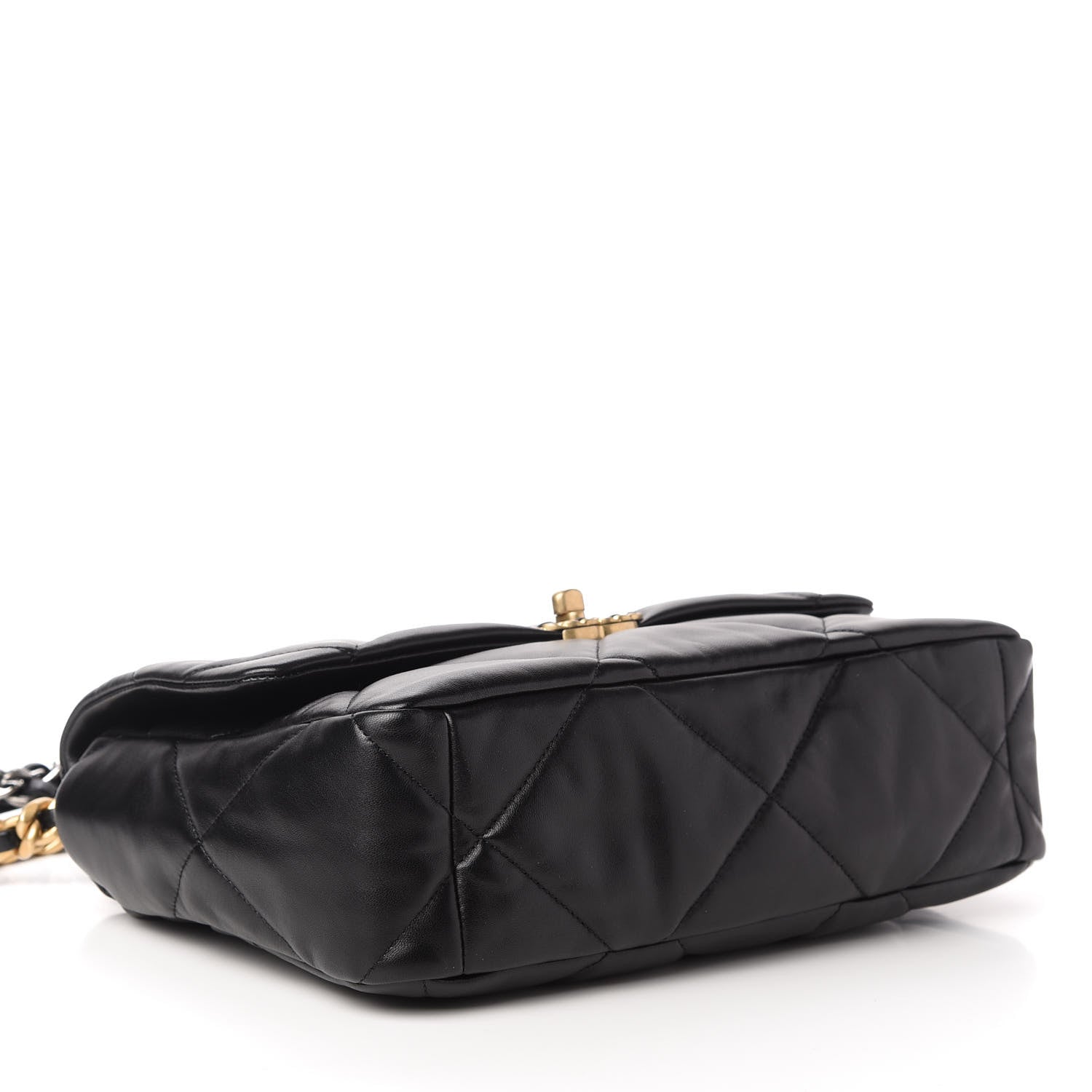 Chanel Lambskin Quilted Large Chanel 19 Flap Black 4 of 11
