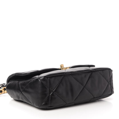 Chanel Lambskin Quilted Large Chanel 19 Flap Black 4 of 11