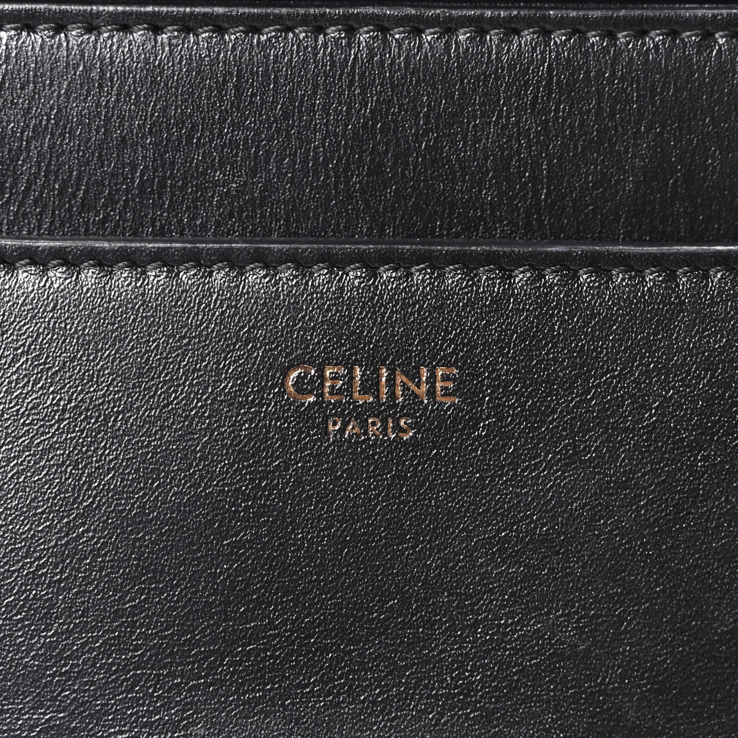 Celine Satinated Calfskin Small 16 Top Handle Bag Black 5 of 10