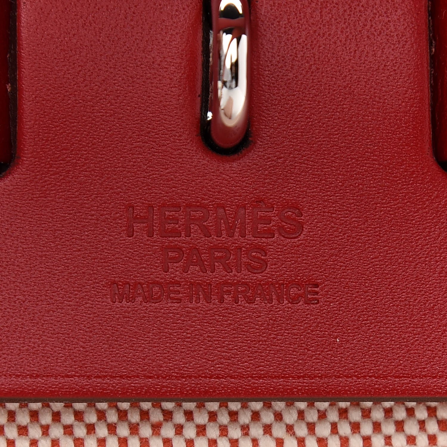 Hermes Vache Hunter Toile Pegase Pop Herbag Zip Retourne 31 PM Rouge Piment 7 of 11
