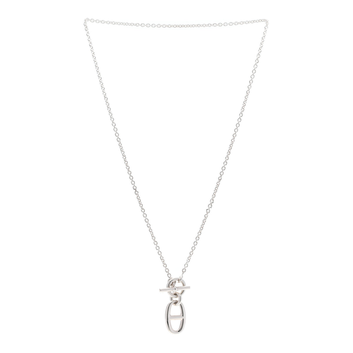 Sterling Silver Amulette Chaine d'Ancre Necklace