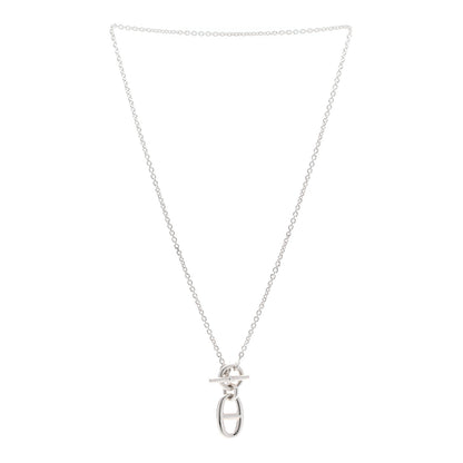 Hermes Sterling Silver Amulette Chaine d'Ancre Necklace 3 of 6