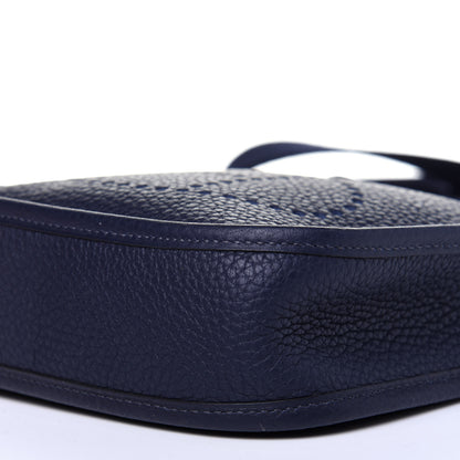 Hermes Taurillon Clemence Evelyne TPM Bleu Nuit 7 of 8