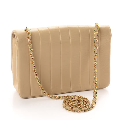 Chanel Lambskin Vertical Quilt Medium Flap Beige 2 of 12