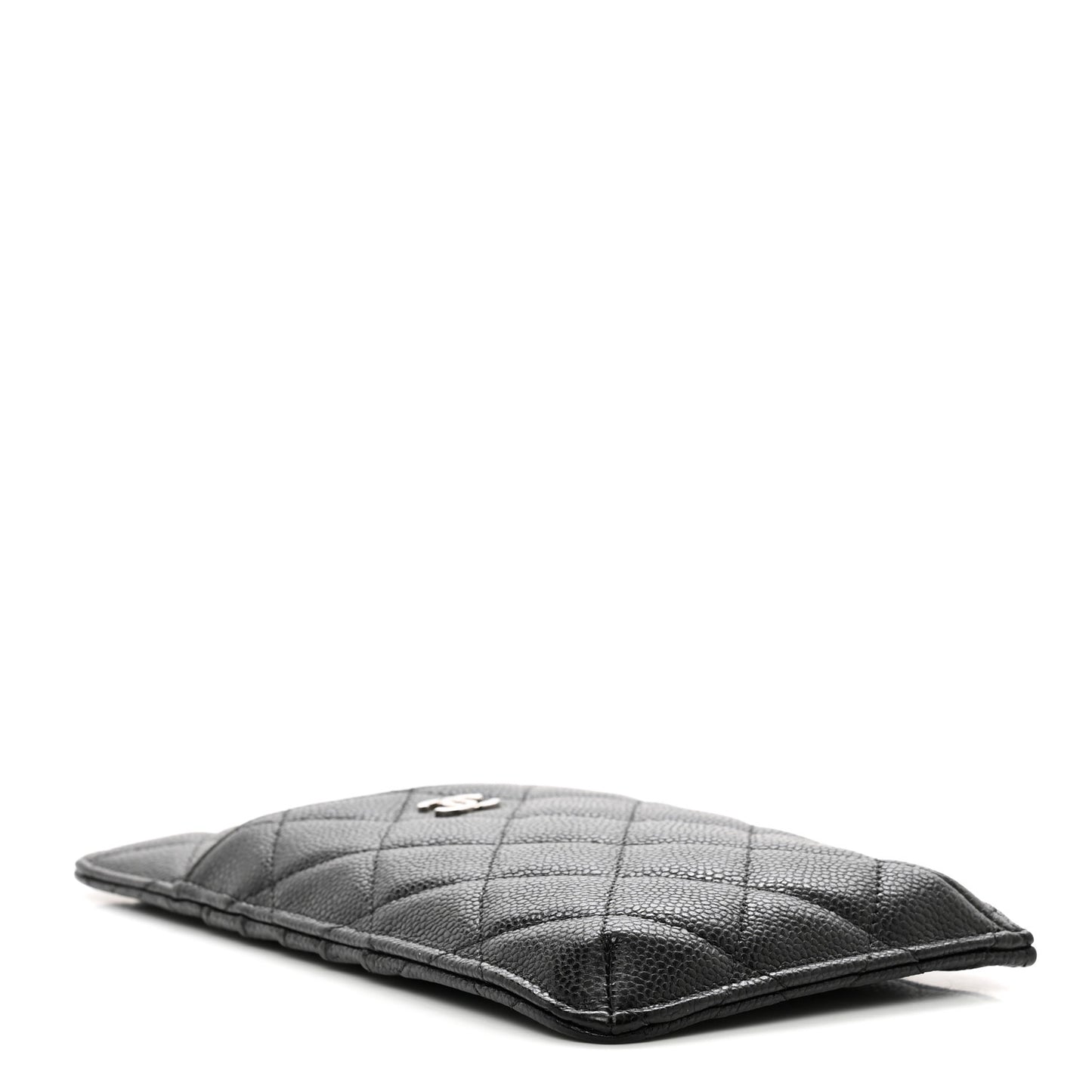 Caviar Quilted Classic iPhone Pouch Black