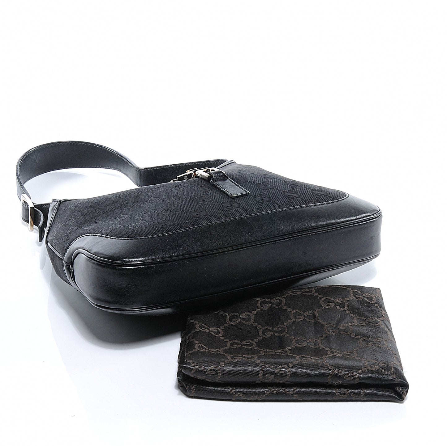 Monogram Small Jackie O Hobo Black