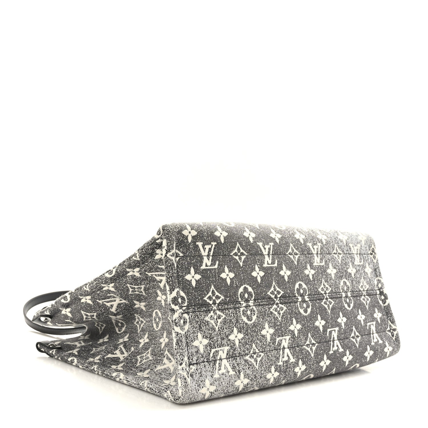 Louis Vuitton Monogram Jacquard Denim Onthego MM Black 4 of 8