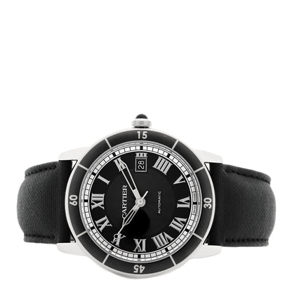Cartier Stainless Steel Nylon 42mm Ronde Croisiere Automatic Watch Black 2 of 5