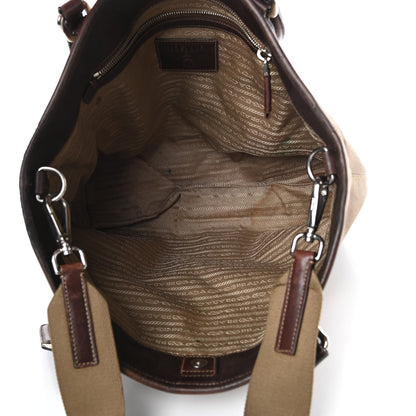 Prada Jacquard Logo Tote Corda Moro 5 of 20
