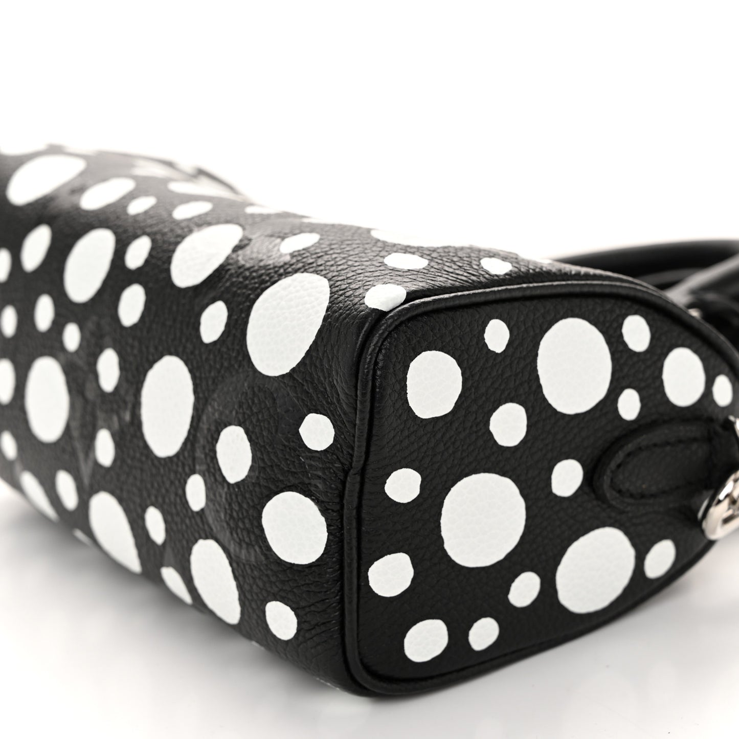 LV X YK Empreinte Infinity Dots Nano Speedy Bandouliere Black White