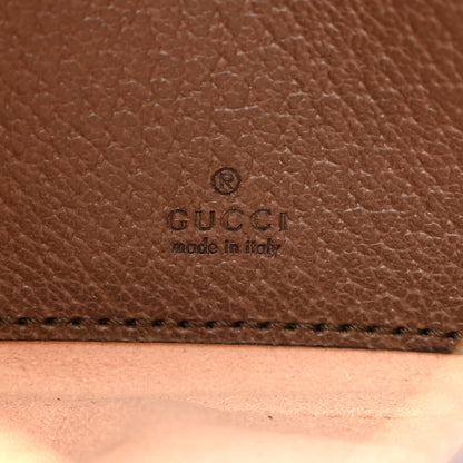 Gucci GG Supreme Monogram Textured Calfskin Web Mini Ophidia Half Moon Hobo Beige Ebony New Acero 6 of 11