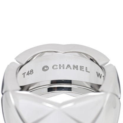 Chanel 18K White Gold Large Coco Crush Ring 48 4.5 4 of 4