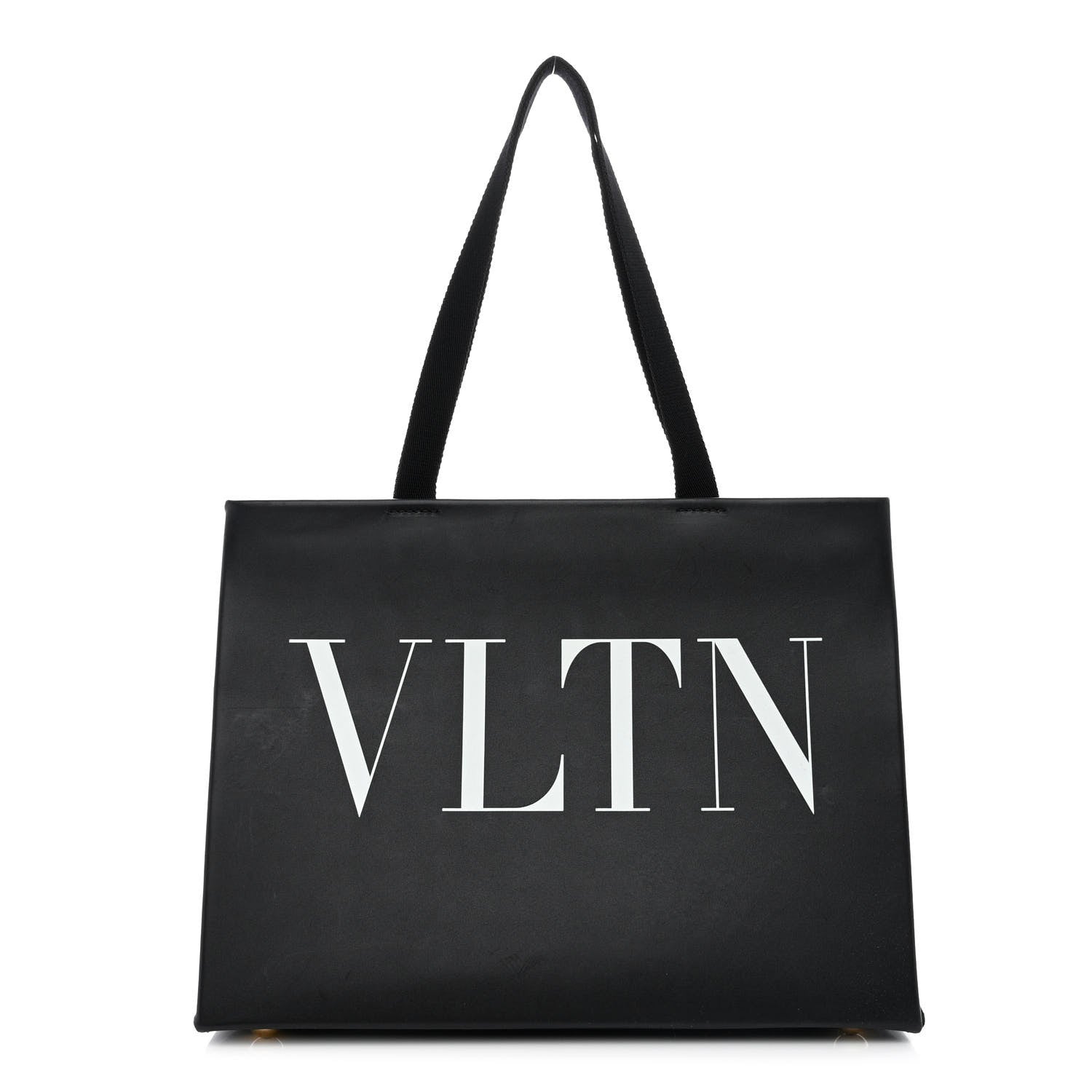 Valentino Garavani Printed Calfskin VLTN Tote Black 1 of 12