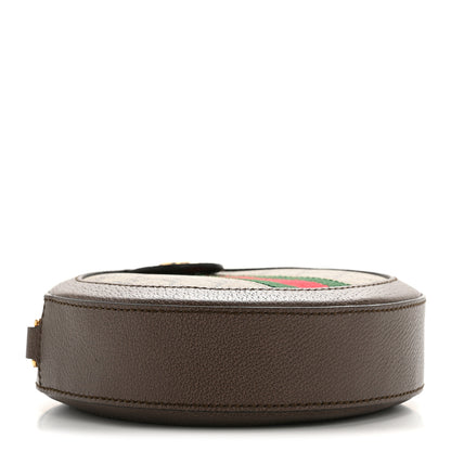 Gucci GG Supreme Monogram Web Mini Ophidia Round Shoulder Bag Brown 4 of 12