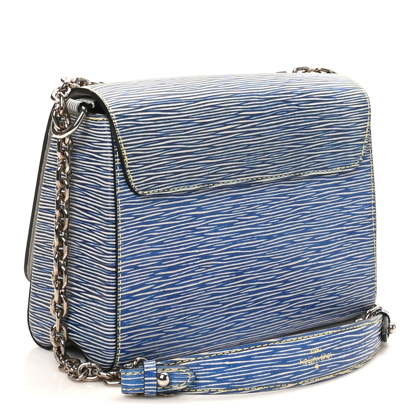 Epi Twist Shoulder Bag MM Denim Light