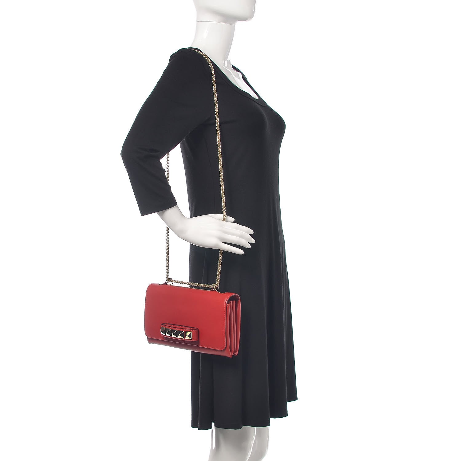 Valentino Garavani Nappa Va Va Voom Shoulder Bag Red 2 of 9