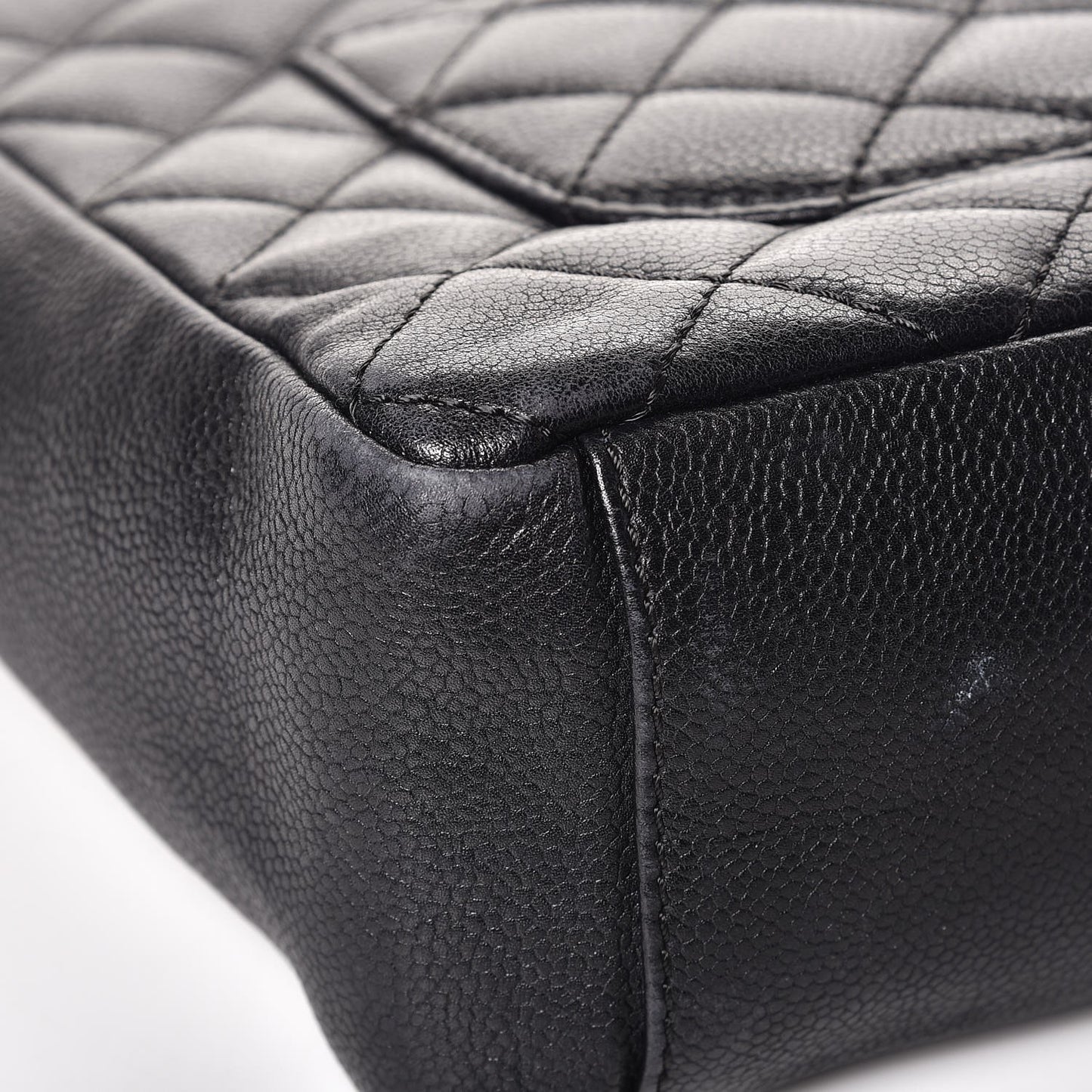 Caviar Petit Shopping Tote PST Black