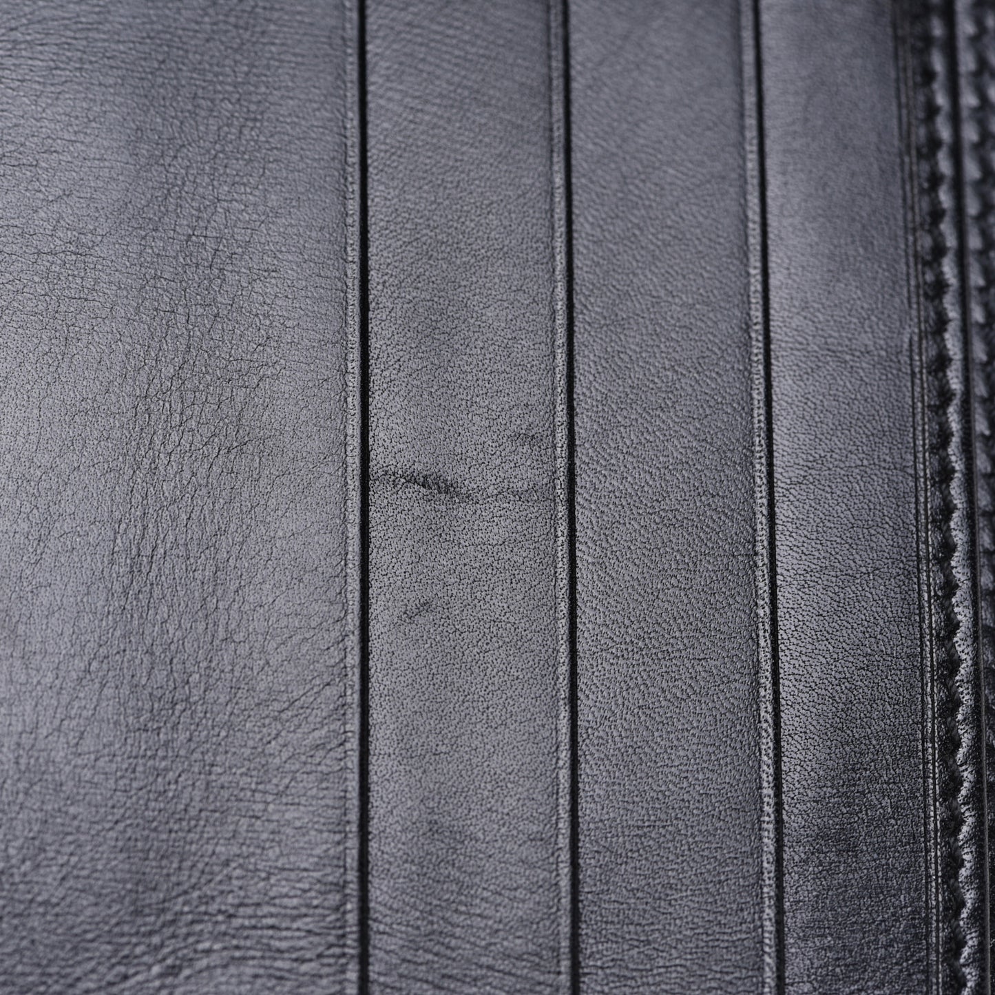 Calfskin Web Bi-Fold Wallet Black