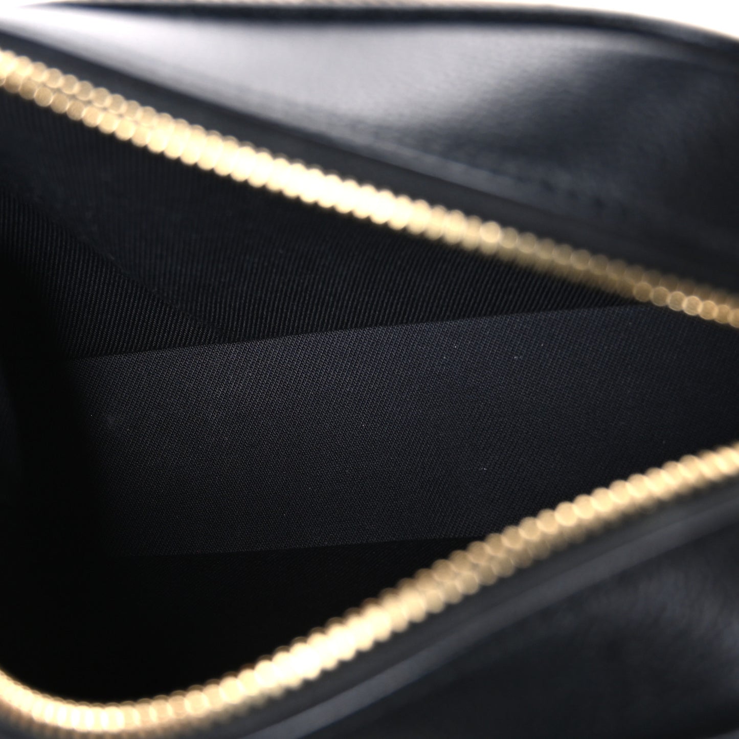 Giant Check Calfskin Large Camera Bag Black