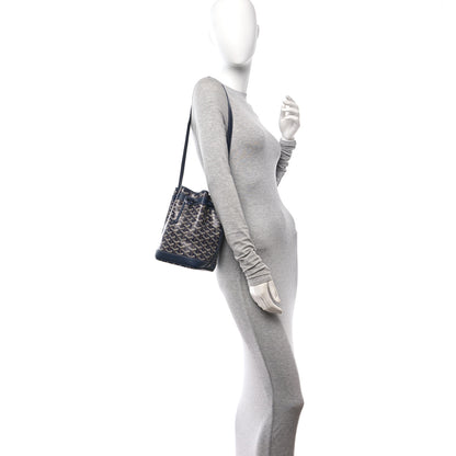 Goyard Goyardine Petit Flot Bucket Bag PM Navy 2 of 9