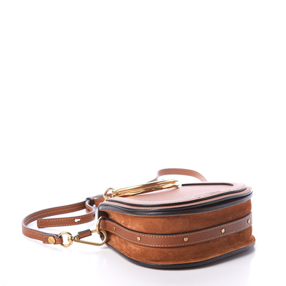 Chloe Calfskin Suede Small Nile Bracelet Bag Caramel 3 of 7
