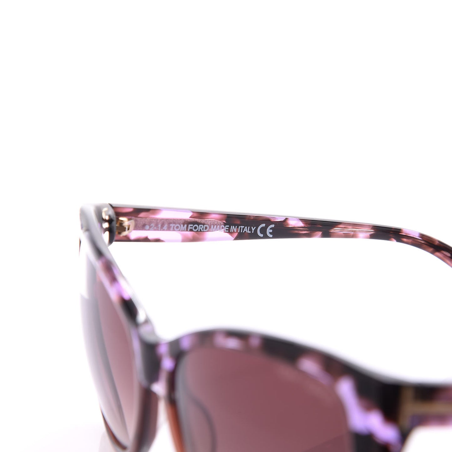 Carli Oversize Square Cateye Sunglasses TF295 Havana Purple