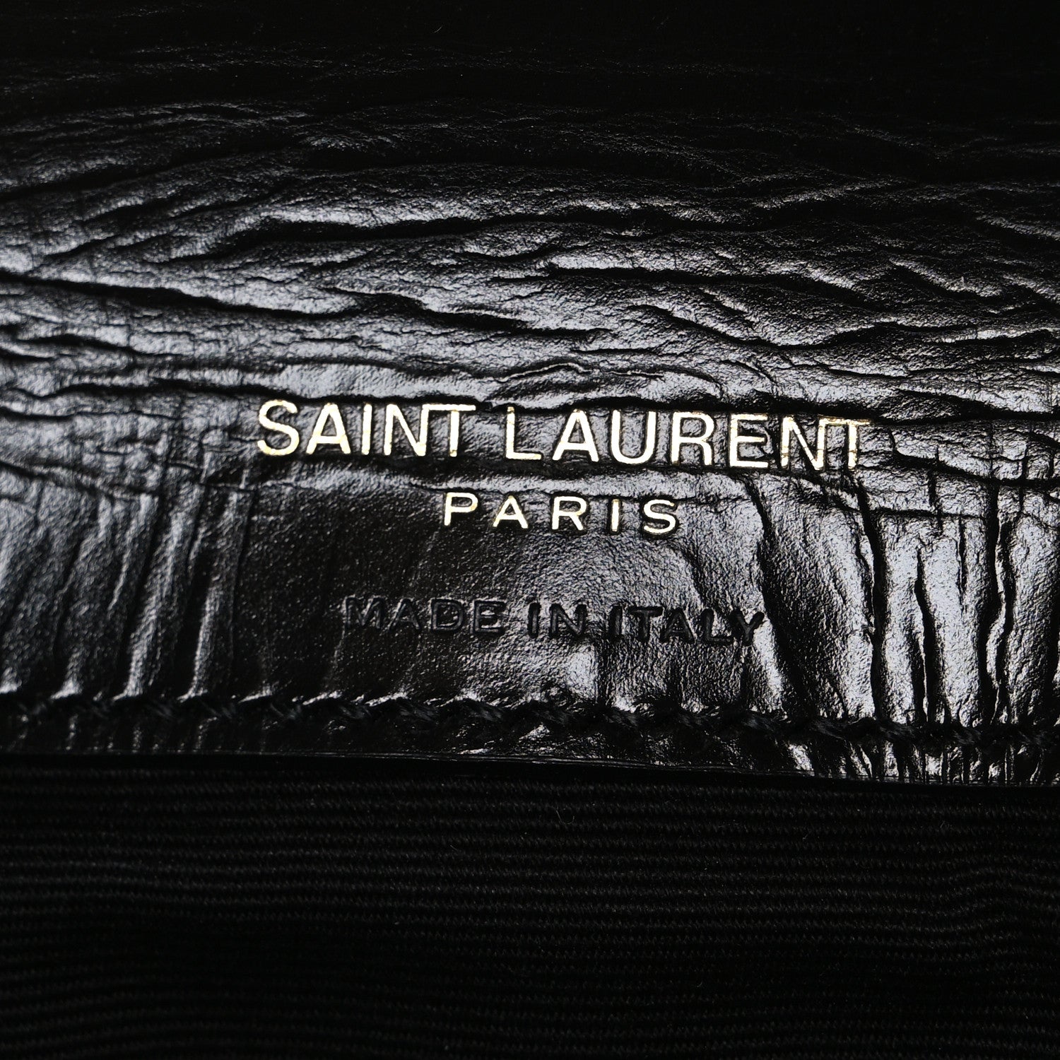 Saint Laurent Shiny Calfskin Matelasse Chevron Monogram Mini College Bag Black 6 of 10