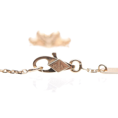 Van Cleef & Arpels 18K Yellow Gold Diamond Mini Frivole Pave Bracelet 4 of 8