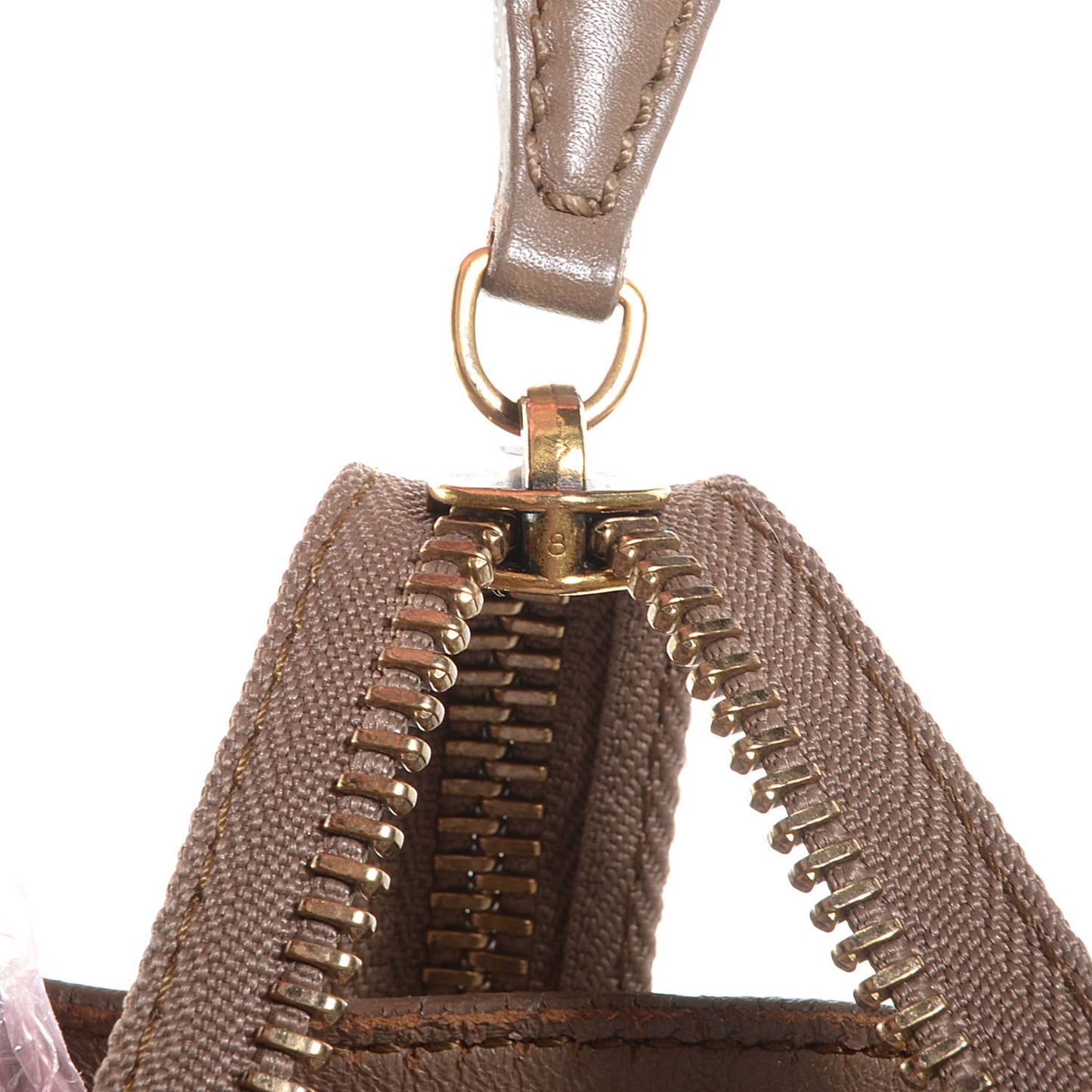Smooth Calfskin Shoulder Luggage Camel