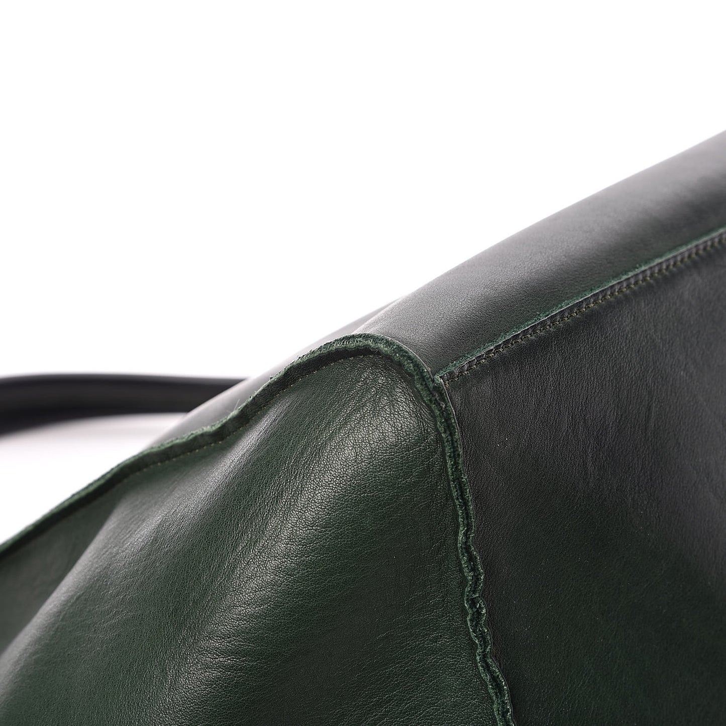 Smooth Calfskin Medium Big Bag Dark Green