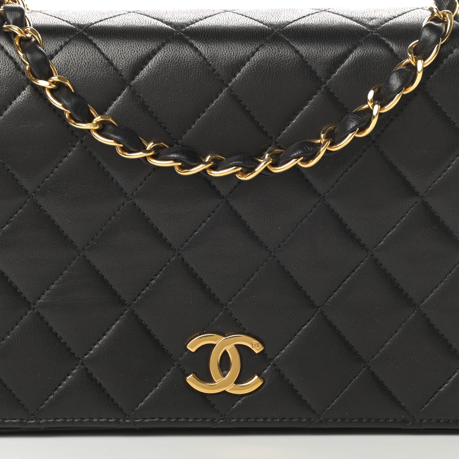 Chanel Lambskin Quilted Small Single Flap Black 9 of 16