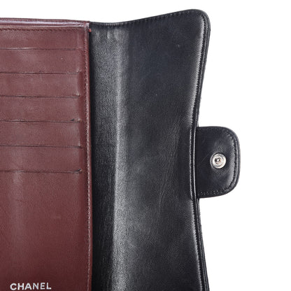 Chanel Lambskin Quilted Large Flap Wallet Black 11 of 22