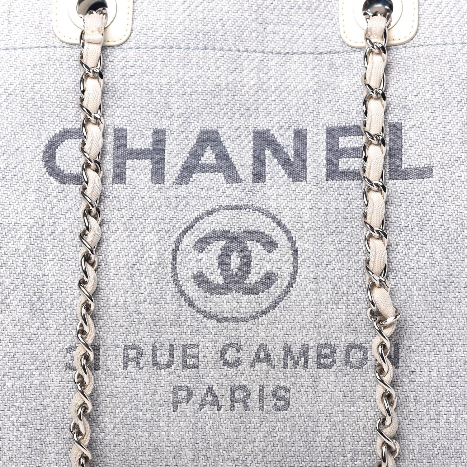 Chanel Canvas Medium Deauville Tote Denim Blue 10 of 13