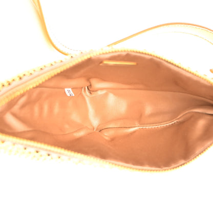 Prada Satin Crystal Triangle Crossbody Pouch Platino 5 of 10